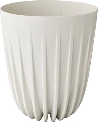 Image de Pot avec insert en plastique Crème 30 cm Mira