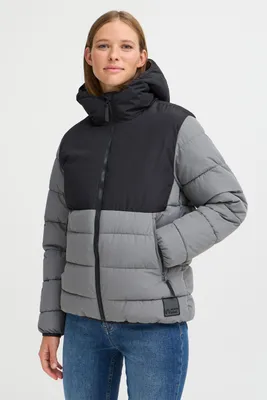 Produktbild von NORTH BEND NBSarena Damen Steppjacke Winterjacke Pufferjacke Outdoor wasserabweisend atmungsaktiv mit Kapuze TPU-Membran Reißverschlusstaschen