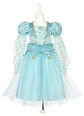 Productafbeelding van Souza Prinses Victoria Jurk, blauw, kinderkostuum, maat 128-140