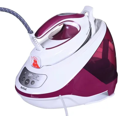 Productafbeelding van Tefal Express Protect SV9201E0 stoomstrijkstation, 2800 W, 1,8 liter, Durilium AirGlide zoolplaat met Autoclean functie, paars/wit