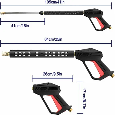 Zdjęcie produktu dla Myjka wysokociśnieniowa Dysze ze stali natryskowej -Końcówki -Adaptery Zestaw 4000psi M22