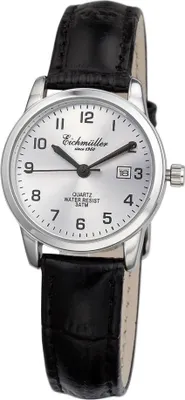 Produktbild von Eichmüller Armbanduhr Ø 28 analog 3ATM > Lederband schwarz Krokooptik