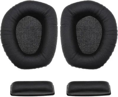 Produktbild von Ohrringe und Kopfbandkissen - schwarz - für Sennheiser HDR165 HDR175 HDR185 HDR195 RS175 RS185 RS185 RS185 - ShopFlot