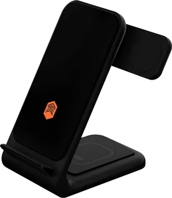 Image de STM ChargeTree Swing 3in1 Wireless Charger pour Apple iPhone, AirPods et Watch (noir)