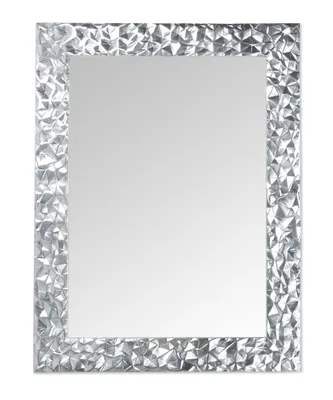 Immagine prodotto di MO.WA Specchio Specchio da parete Rettangolare argento 72x95 Specchio rettangolare Foglia d'argento Cornice in legno Specchio da appendere Specchio decorativo Moderno