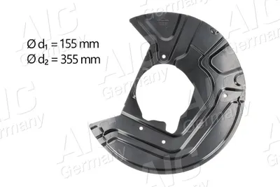 Produktbild von AIC Spritzblech Bremsscheibe für BMW X3 (E83) Vorne Links 55908 Ankerblech