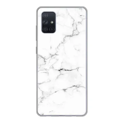 Produktbild von MuchoWow® Handyhülle Schutzhülle Hülle für Samsung Galaxy A71 Marmor - Weiß - Grau - Luxus - Marmoroptik - Strukturiert Silikon Softcase Handy Hülle - Kartenbesitzer