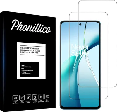 Image de Verre trempé pour OnePlus Nord CE 4 Lite 5G [2 pièces] Protection d'écran Screen Protector Film anti-rayures verre résistant Phonillico®