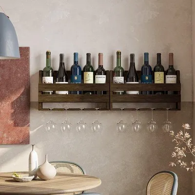 Produktbild von Weinglasregal Holz Weinlagerung