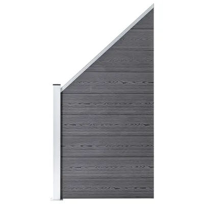 Obrázek produktu pro vidaXL WPC plotová sada 1 čtverec + 1 svah 273x186 cm šedá