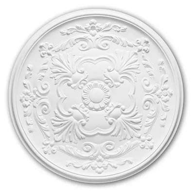 Image de Profhome 156024 Rosace Élement décorative Élement pour plafond Ø 49,6 cm