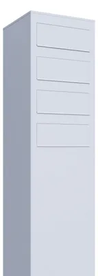Produktbild von Briefkastenanlage Matera for Four in Weiß | rückseitige Entnahme