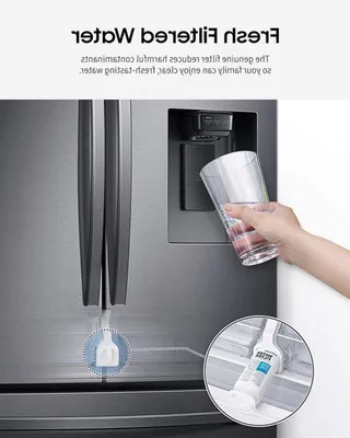 Hochwertiger Wasserfilter für Kühlschrank, Ersatzkartusche mit auslaufsicherer Filtration für den Hausgebrauch, verbessert