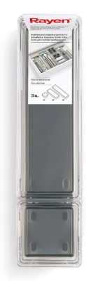 Schubladen-Organizer-Set, 3-teilig, transparent, 8,2–32,7 cm