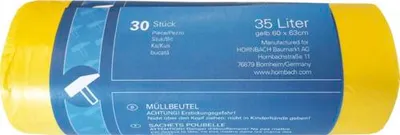 Obrázek produktu pro Odpadkový pytel Extra 35l, 30 ks žlutá