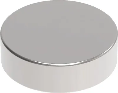 Image de MAUL Aimant rond 4 pièces 4,5 kg Acier Métal Néodyme magnétique Ø 1,5 x 0,5 cm argenté