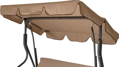 Produktbild von DEGAMO Dachplane Hollywoodschaukel FLORIDA 170x110cm Cremefarben 100% Polyester 3-Sitzer