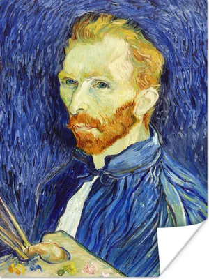 Produktbild von MuchoWow® Poster Selbstporträt - Vincent van Gogh 120x160 cm - Wandbilder