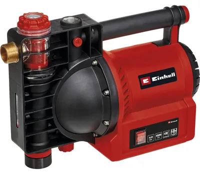 Image de Pompe d’arrosage GE-GP 1145 ECO – 1100 W – Débit 4500 L/h – Pression max. 4,8 bar – Fonction ECO Power – Pré-filtre et clapet anti-retour