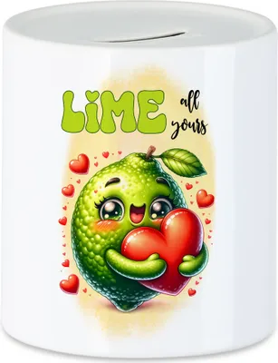 Produktbild von Lime All Yours Spardose Limette Liebe Niedlich Romantisches Geschenk Herz