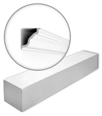 Immagine prodotto di NMC TL-box NOMASTYL Noel Marquet 1 cartone con 18 strisce decorative Cornice per soffitto stile classico colore bianco | 36 m