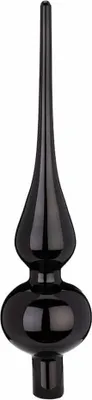 Produktbild von Christbaumspitze 26cm Schwarz Glanz