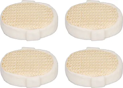 Obrázek produktu pro Sada 4 sisalových koupelnových houbiček – peeling, snadné čištění, rychleschnoucí, sprchové houbičky