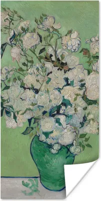 Produktbild von MuchoWow® Poster Rosen - Vincent van Gogh 20x40 cm - Plakat - Foto
