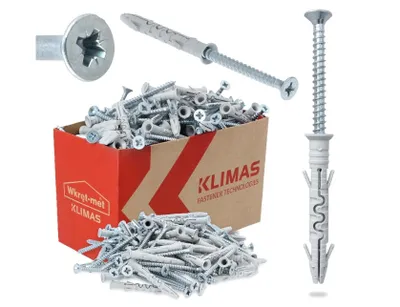 Produktbild von Klimas Rahmendübel mit senkkopfschraube 8x80 - 50 Stk.