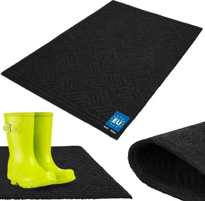 Zdjęcie produktu dla KOTARBAU® Wycieraczka do Butów 60 X 90 CM Wycieraczka Antypoślizgowa Dywanik przed Drzwi Chłonna Szara