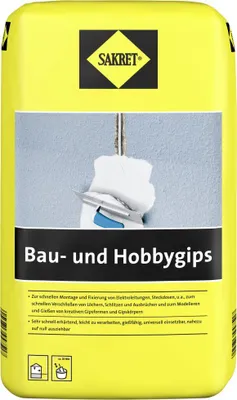 Produktbild von SAKRET Bau- und Hobbygips 10 kg Sack weiß