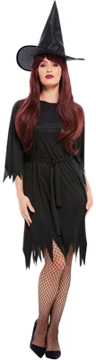 Immagine prodotto di Costume da strega, costume, cappello da strega, vestito da strega. Taglie: 36/38 (S), 40/42 (M), 44/46 (L). Taglia: S