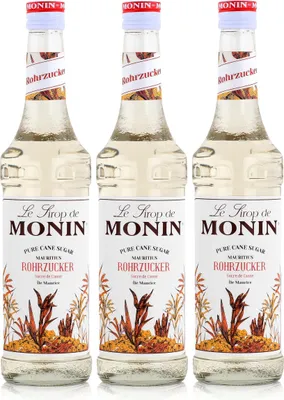 Produktbild von Monin Sirup Rohrzucker 700ml - Cocktails Milchshakes Kaffeesirup (3er Pack)