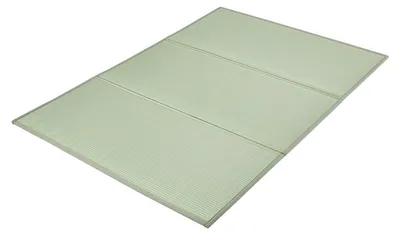 Produktbild von VEVOR Japanische Tatami-Matte, Twin-Size faltbare japanische Tatami-Matratze (natürliches Schilfrohr), japanische Bodenmatratze mit rutschfester Unterseite und frischem Duft, Futonmatratze für Schlaf, Meditation, Yoga, Eile Gras-b, 210.8x139.7x1.27 cm