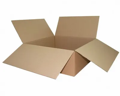 Produktbild von 1x Faltkarton  500x500x180mm 1-wellig Dickwelle braun
