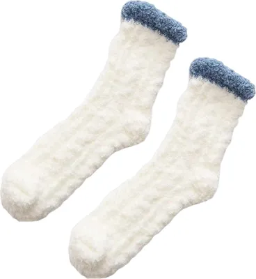 Produktbild von Flauschige Damen-Haussocken, Winter-Thermosocken, weiche Plüsch-Bodensocken, kuschelige dicke warme Haussocken
