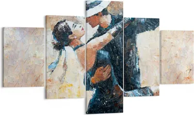 Produktbild von Bild auf Leinwand - Leinwandbild - tanzen sie - 125x70cm - Wand Bild - Wanddeko - Wandbilder - Leinwanddruck - Bilder - Kunstdruck - Wanddekoration - Leinwand bilder - Wandkunst - EA125x70-3773