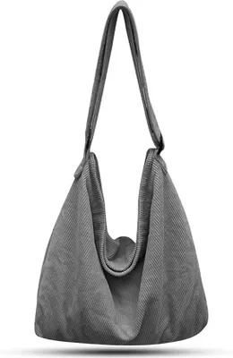 Image de Sac bandoulière Grauwe Damen - Grand sac en coton, également utilisable en bandoulière - Polyvalent, idéal pour le bureau, les études et l'usage quotidien