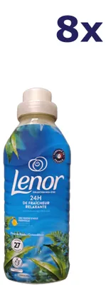 Produktbild von 8x Lenor Weichspüler – 27 Stück/567 ml – Morgentau – entspannende Frische