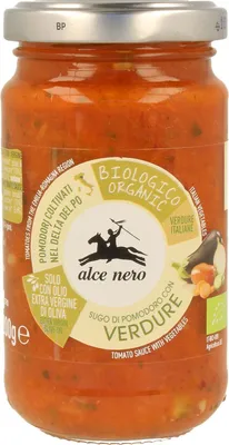 Produktbild von TOMATENSOSSE MIT GEMÜSE (VERDURE)  350 g - ALCE NERO