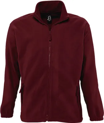 Produktbild von SOLS Herren Outdoor Fleece Jacke North PC343 (XL) (Burgunder)
