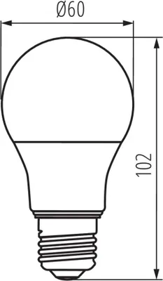 Produktbild von Kanlux Lampe IQ-LED A60 E27 Weiß 4.2W 33711