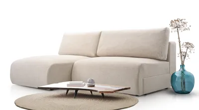 Produktbild von AX LIVING L Sofa beige Montecio – Couch Sofa L mit Schlaffunktion L