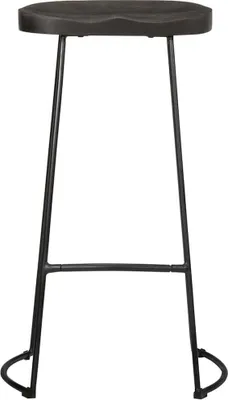 Image de vidaXL Tabouret de bar 2 pcs. noir 45x40x78 cm Mango massif