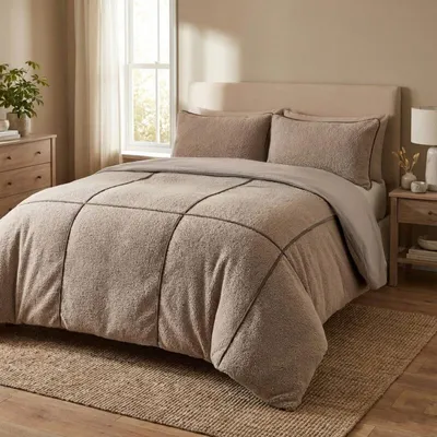 Immagine prodotto di Sleeptime Teddy Trim Taupe 140 x 200/220 cm