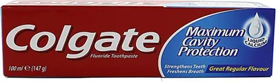 Produktbild von 12x Colgate Maximum Cavity Protection Zahnpasta 100ml Creme Zähneputzen Bakterien Frisch Pflege Schutz