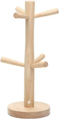 Image de Bloc en bois blanc, 2 étages, design sobre
