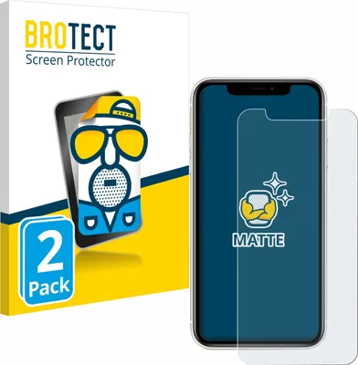 Produktbild von 2x BROTECT Schutzfolie für Apple iPhone 11 Displayschutz Displayschutzfolie Folie Matt Entspiegelungsfolie