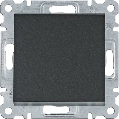 Image de Bouton-poussoir unipolaire, noir WL0113 Lumina Hager