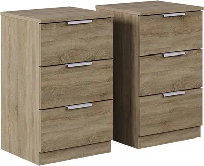 Produktbild von Nachttisch Vicco Fino Sonoma mit Schubladen, Model 58537